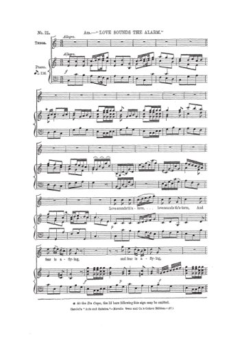 Acis et Galatea, Love sounds the alarm